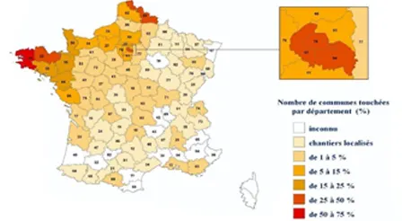 carte infestation mérule